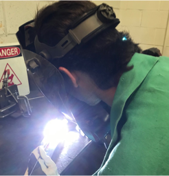TIG Welding the Frame