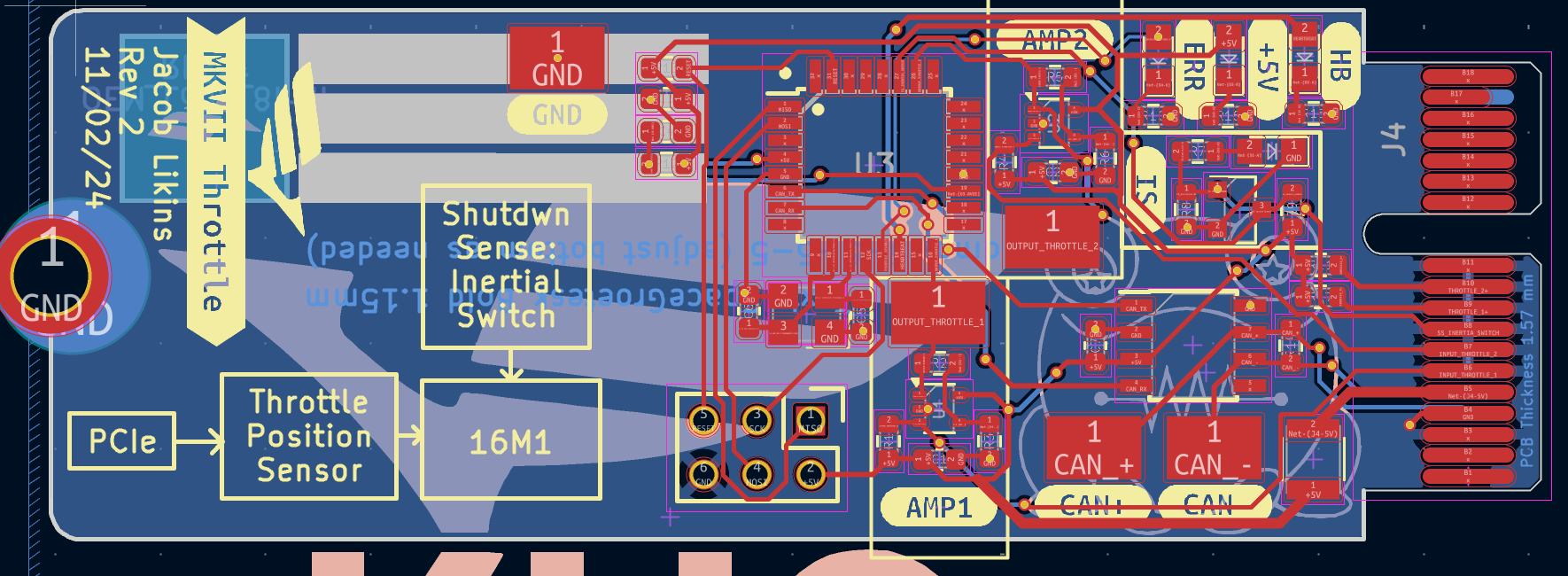 Throttle PCB Layout