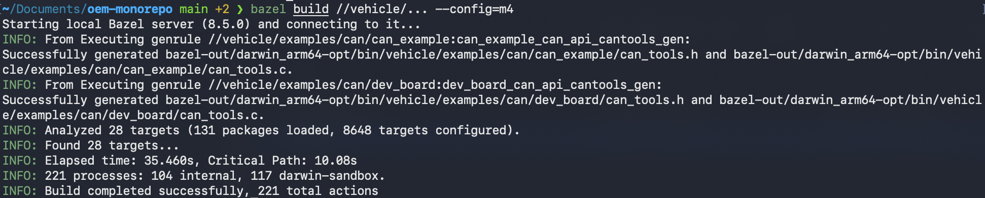 Bazel Building firmware